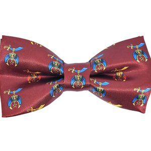 COPY - Shriners Temple, burgundy Noble bow tie